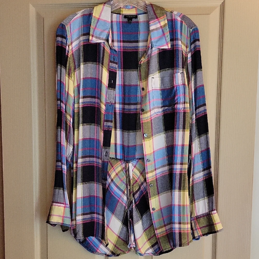 Talbots Multicolor Plaid Shirt - Picture 1 of 3
